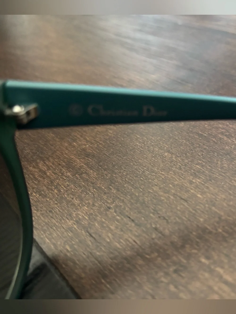 Dior Paname Sunglasses Light Blue Green Frames Authentic Scratched For Parts